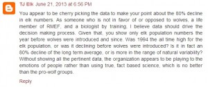 RMEF Comments from LIfe Member