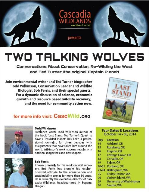 Two Talking Wolves Poster JPG