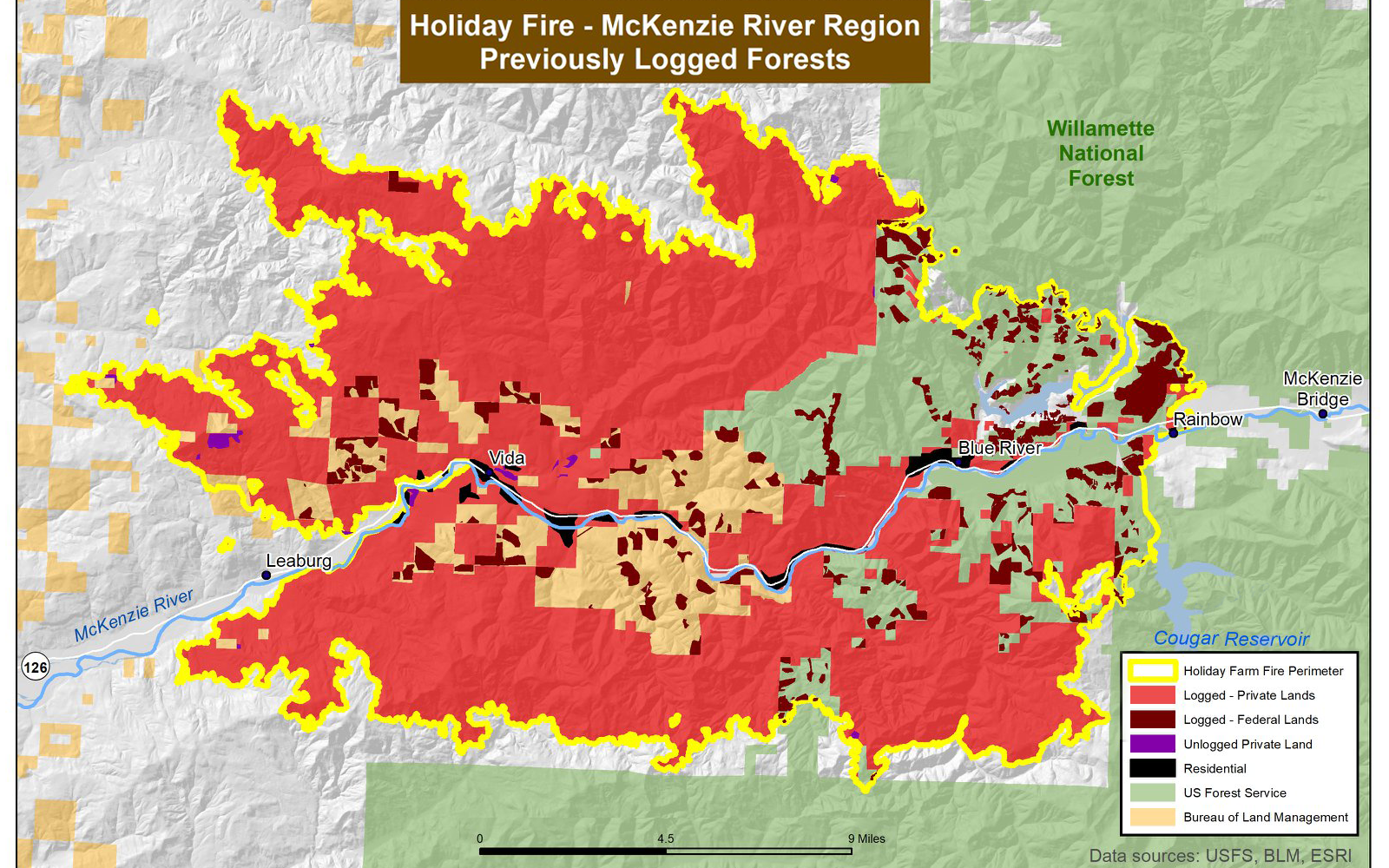 BLM approves 910-acre salvage harvest in Holiday Farm Fire area