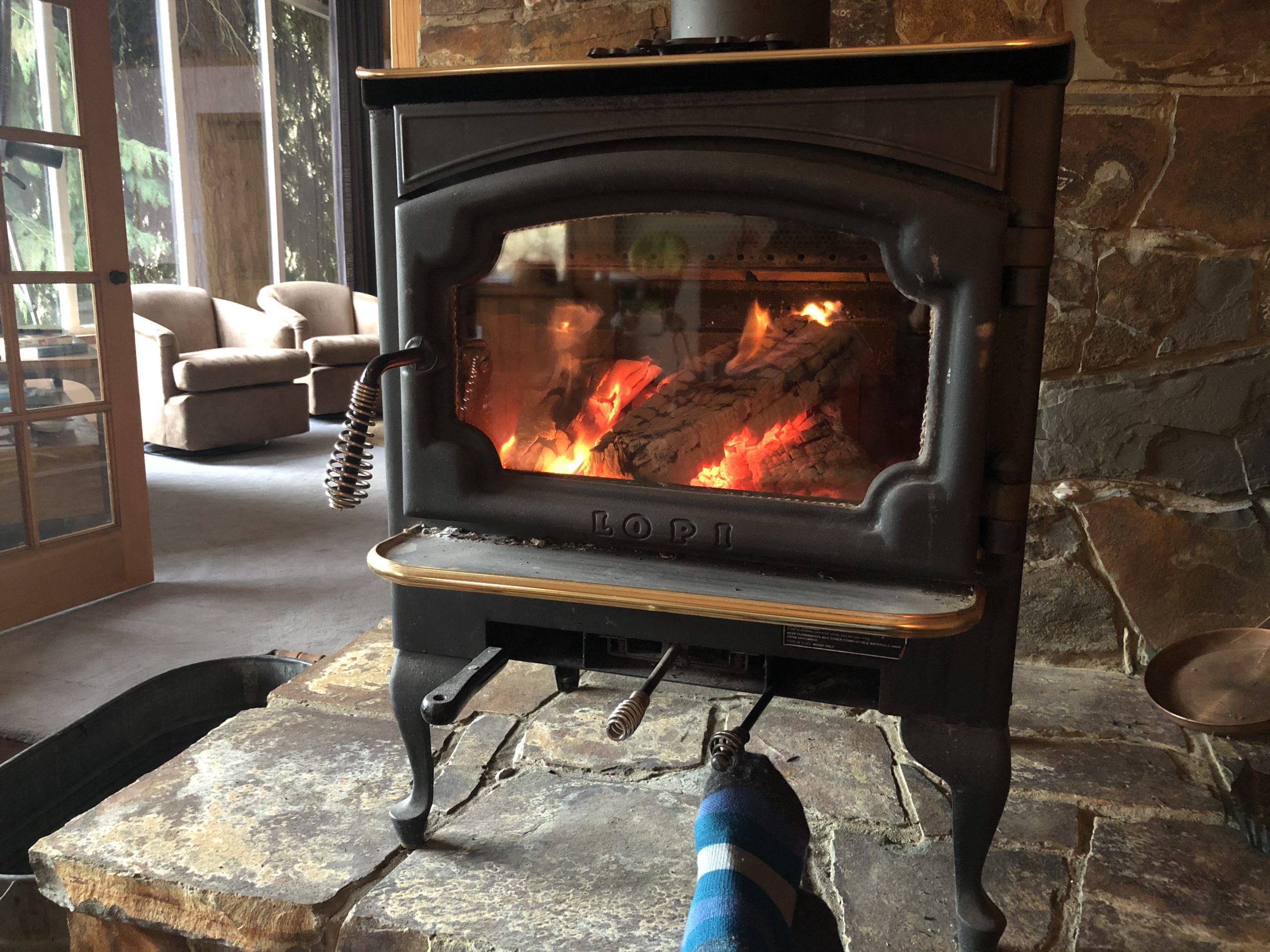 Alsea Stay — wood stove