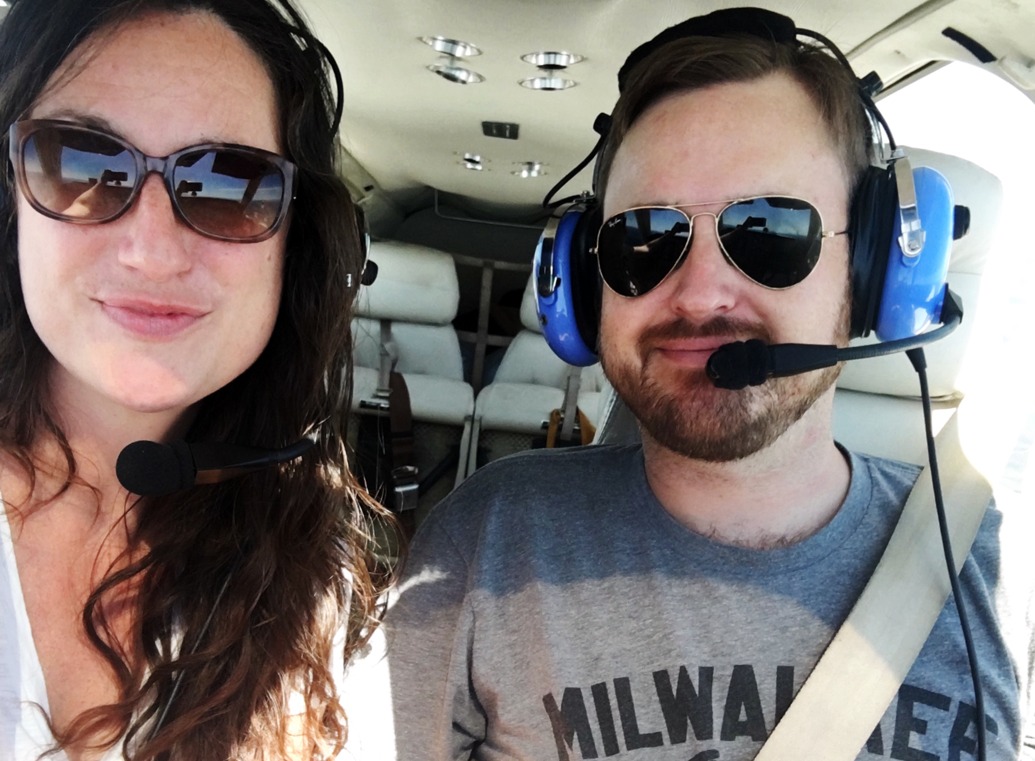 Sightseeing Flight — Co-Pilot Kate and Pilot Ty